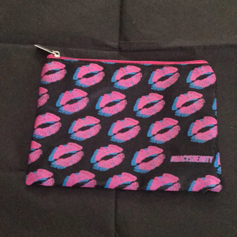 Macy’s lips makeup bag